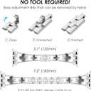 KADES Compatible for Apple Watch Series 10 46mm/42mm Series 9 8 7 45mm/41mm Series 6 5 4 SE 44mm/40mm Series 3 2 1 42mm/38mm, Sparkling Bling Diamond Band with Full Diamonds Case (Silver with Black Pearl Shell)