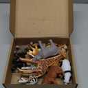 Safari Animal Figurines Set for Kids, 10 Piece Realistic Wild Zoo Animals Collection with Elephant, Lion, Tiger, Giraffe, Educational Toys for Toddlers Boys Girls