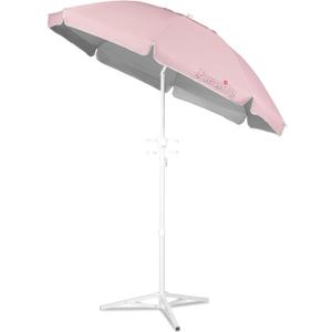 6.5ft Portable Beach Umbrellas for Sand Beach UV 50+ Umbrella with Tilt & Steel Pole, Protection with Heavy Duty Anchor, Patio Umbrella with Carry Bag