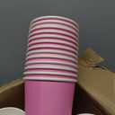 Greencian 120Pcs Pink Paper Ice Cream Cups 12 oz Disposable Gradient Pink Paper Dessert Snack Bowls Spring Summer Food Yogurt Cup Containers for Food Soup Candies Bride Shower Easter Party Supplies