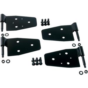 Rugged Ridge Door Hinge Kit for Jeep Wrangler YJ/TJ/LJ | Steel, Black | 11202.01 | Fits 1987-1995 Jeep Wrangler YJ; 1997-2006 Jeep Wrangler TJ; 2004-2006 Jeep Wrangler LJ