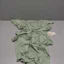 2025 Womens Deep Cross V Neck Ruffle Sleeve Tulip Hem Plus Size Work Cocktail Party Elegant Ruched Long Wrap Dress
 Size M