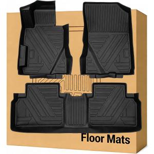 Floor Mats Compatible with 2006-2011 Honda Civic SedanAll Weather Waterproof Durable Anti-Slip Odorless Custom-fit Front Rear Rows Full Set Carpet Protection TPE Liner