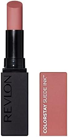 Revlon Lipstick, ColorStay Suede Ink, Built-in Primer, Infused with Vitamin E, Waterproof, Smudge-proof, Matte Color, 001 Gut Instict, 0.09 oz