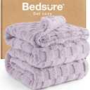 Bedsure GentleSoft Full Size Blankets for Bed - Super Soft Cozy Fleece Mothers Gifts Day Blanket, Large Fuzzy Throws for Bedroom Decor for Kids Girls, Lavender Fog 84x90 Inches