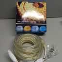 Brizled Warm White Rope Lights, 18ft 216 LED Rope Lights Waterproof, 120V Plugin White Christmas Light Connectable with Clear PVC Tube, Indoor/Outdoor Decorative Tube Light for Backyards, Garden Patio