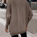 SOLY HUX Women's Fall Sweater Long Sleeve Crewneck Pullover Knit Tops with Pockets (L)
