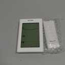 BALDR Indoor Outdoor Thermometer Wireless with Clock, Battery Powered Weather Station Indoor Outdoor, Portable Outside Temperature Monitor for Home Patio (White)