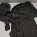 Women's Sexy One Shoulder Backless Maxi Dress Elegant Ruched O Ring Sleeveless Evening Dress Long Gown Cocktail Dress S