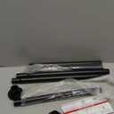 Black Shower Curtain Rod 31 to 80 Inch,1 Inch Diameter Adjustable Spring Tension Stainless Steel Telescoping Rod,Easy Install,No Rust