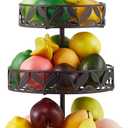 3 Tier Fruit Basket for Kitchen, Fruit Bowl Holder, Detachable Fruit Storage Baskets Stand for Counters Kitchen Countertop Dining Table