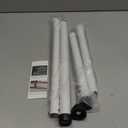 PBHEPJ Sliding Door Security Bar, 18.5-51 inch Adjustable Patio Door Security bar with Rubber Tips, Multi-use Window Security Bars, Sliding Door Stopper, White, 1 Pack