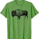 Buffalo Vintage Retro American Bison T-Shirt (Small)