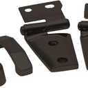 RAMPAGE PRODUCTS Hood Kit for Jeep Wrangler JK | Hood Hinges, Hood Stops, and Footman Loop, Stainless Steel, Black | 87666 | Fits 2007-2018 Jeep Wrangler JK/JKU