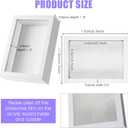 12 Pack 4 x 6 Inches Shadow Box Frame, 3D Shadow Boxes Display Cases 1.2in Depth Picture Frame Case Small Wood Frames Memory Display Cases for Dried Flowers DIY Craft Memorabilia Medals Photos