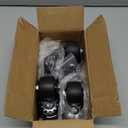 2 Inch Caster Wheels, Casters Set of 4, Heavy Duty Casters Load 2200lbs, Locking Swivel Plate Industrial Casters, Low Gravity Center Castor for Furniture and Workbench