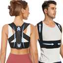 Posture Corrector for Women, Back Brace Posture Corrector Neck Hump, Back Support for Men and Women - Upper Back Pain Relief, Improve Posture, Correct Hunchback, Slouching, Kyphosis(M)