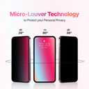 SIELO 2PACK Privacy Screen Protector for iPhone 14 Plus, Anti-Scratch, Anti-Fingerprint, Anti-Shatter, Touch Sensitive, PET Film, Blue Light Block, Easy Install, 9H Hardness