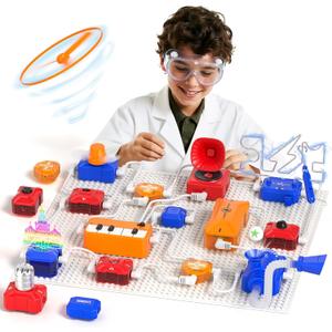 Science Kits for Kids Electronics Exploration Kit with 671+ Circuit Projects, Physics Experiments Circuit Board STEM Educational Toy for Boys Girls Ages 3 4 5 6 7 8 9 10 11 12+