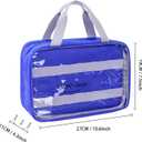 2 x TONIE FIGURES Storage Bag, 3-Layer Organizer for Small & Large Toniebox 2 Characters, Lightweight Compact Carry Case with Transparent Compartments (Blue, Large)