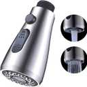 Pull Down Kitchen Faucet Sprayer Head Replacement Part - Pull Out Sink Sprayer Replacement Nozzle, Kitchen Faucet Head Hose Spray Tap Spout Only for G1/2 Connector (Brushed Nickel)
