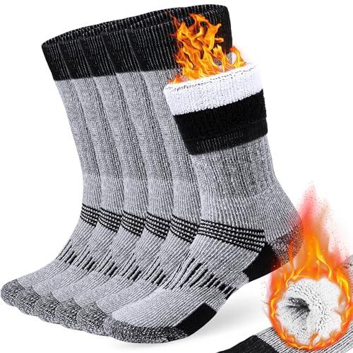 COZIA Merino Wool Socks for Men and Women Warm thermal Boot Hiking Socks 3 Pairs XSS