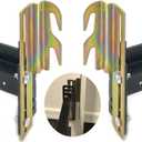 2 Pcs 711 Bed Frame Bolt On to Hook On Conversion Brackets for Headboard with Hardware, Adjustable Bed Rail Hook Plate AdapterHook on Bed Rails Brackets