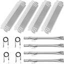 Grill Replacement for Nexgrill 4 Burner - Grill Parts for 720-0830H, 720-0830D, 720-0783E, 720-0830A Gas Grill, Grill Burner, Heat Plates Ignitors Kit,4 Packs
