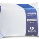 Continental Bedding | Harmony White Down Pillow | 550 Fill Power | 400 Thread Count Cotton Cover | Made in USA | Medium, Standard (Pack of 2), 2