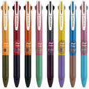 WRITECH Retractable Gel Ink Pens: Multi Colored 2 in 1 Colorful Click Pen Assorted Color 8ct Extra Fine Point Tip 0.5mm Journaling Smooth Writing Note Taking Coloring No Bleed & Smear Smudge