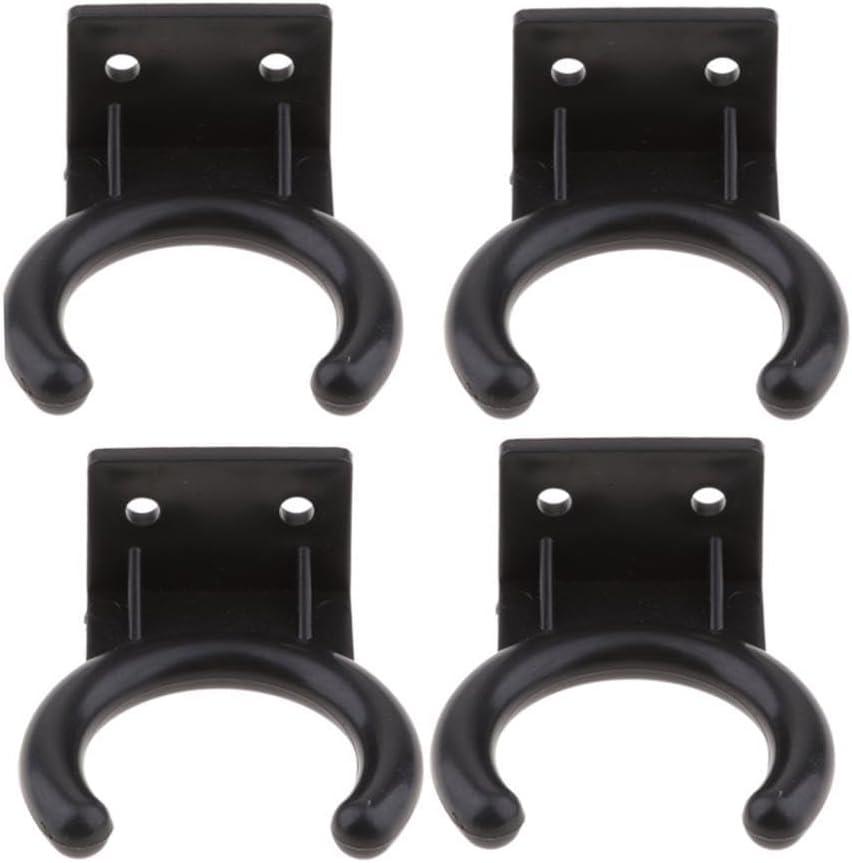 5 Count Wall Rack Hangers Black