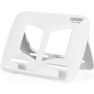 Portable Book Stand HandsFree Cookbook Textbook Music Stand for Kids Reading Pool Beach Travel Gifts Girls Boy in White 11.82" * 8.26"