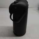 Airpot Coffee Dispenser With Pump, Black - 12 Hours Hot Water Dispenser with Pump, 36 Hours Cold - Coffee Thermal Carafe for Hot Drinks, Tea Flask for Beverages -Large Carafe w/ One-Handed Dispensing (102 Ounces)