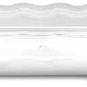 Elegant White Premium Wave Serving Tray - 9" x 13"- Heavyweight Plastic, Perfect for Parties, Weddings, and Catering Events