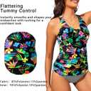 Women Tankini Top Only - Twist Front Tummy Control Swim Bathing Suit Top Adjustable Cross Back No Bottom 2025 (M)