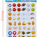 ArtCreativity 3000+ Emoticon Stickers for Kids, Includes 12 Packs with 72 Sticker Sheets, Emoticon Sticker Set for Teacher Classroom Rewards, Art Supplies, Kids Party Favors, Goodie Bag Fillers