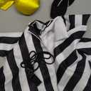 6 Pcs/Set Referee Porch Goose Outfit Lawn Goose Costume 23Inch Cement Statue Clothes with Football Balloon Referee Shirt Tie Hat Whistle Penalty Flag for Garden Yard Patio Sport Season Outdoor Decor