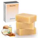 3 x Cold process soap, 10.6oz Pack of 3 suitable for the body and face,Handmade bath soap deeply cleanses, smooths, with moisturizing and brightening effects, suitable for all skin types,Made in Italy