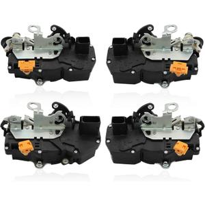 4 Pcs Front & Rear Door Lock Actuators Compatible with Tahoe Avalanche Silverado 1500 2007-2009 931-303 15785123 Driver Passenger Side Door Latch
