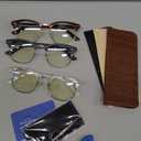 racico Computer Blue Light Blocking Glasses Blue Light Glasses Men Women, Anti Blu-Ray Clear Gaming Glasses Lenses