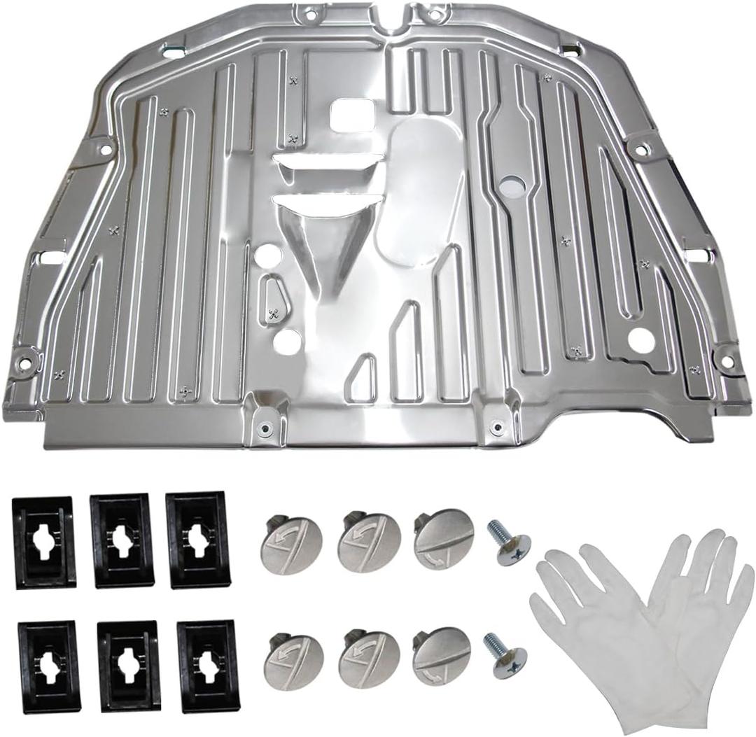 Engine Splash Shield Under Car Cover 74110-TBA-A00 Compatible with Honda Civic 2016-2021, Splash Guard Skid Plate and Mud Guard