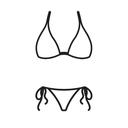 Girls Swimsuit Two Piece - Adjustable Strap Bathing Suit Solid Color Bikini Sets for Teens Girl Beach Swimwear, M