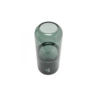 9.2IN Glass Candle Holder Blue