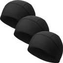 2 x 3 Pack Skull Caps for Men Women Cooling Quick Dry Helmet Liner
