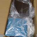 Kenond No Mess Bird Feeder Water Dispenser Set, Automatic Parrot Feeder Cage Accessories, Clear Parakeet Seed Container Food Drinker for Cage, Cockatiel Finch Lovebirds Budgies Canary (Blue)