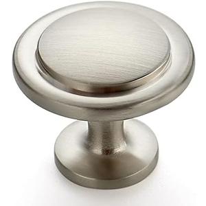 Ravinte 2 Pack 1-1/4 Inch Kitchen Cabinet Knobs Brushed Nickel Zinc Pulls Door Handles for Dresser Drawers