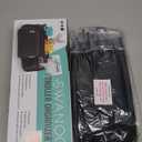 Swanoo Stroller Caddy Organizer With Cup Holder, Non Slip Straps Bag for Phone, Pet Stroller Accessories, Universal Fits Uppababby Vista v2 Wonderfold Wagon, Doona and More (Black)