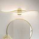 Modern Gold Bathroom Light Fixtures, LED Vanity Light with Remote Control, Bathroom Vanity Light Fixture Over Mirror, Wall Lights for Bedroom, 40.5 inch Wall Sconce Lighting for Home, Living Room