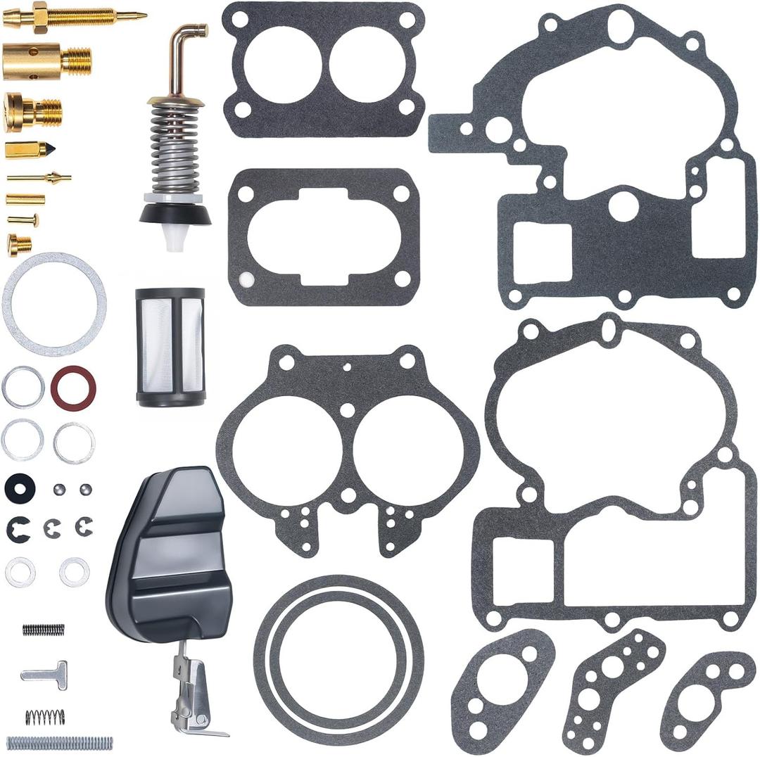 Carburetor Rebuild Kit Fit For Mercury Marine,For Mercruiser 3.0/4.3/5.0/5.7 Carburetor Rebuild Kit,For Rochester 2 barrel carburetor/Mercruiser 2bbl Carb (With Float)