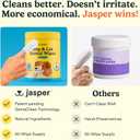 Jasper Dog Dental Wipes, Vet-Recommended All-Natural Finger Toothbrush Wipes for Dogs, Fresh Breath & Tartar Control in Seconds  No Brush and Toothpaste Needed, Coconut, 60 Count